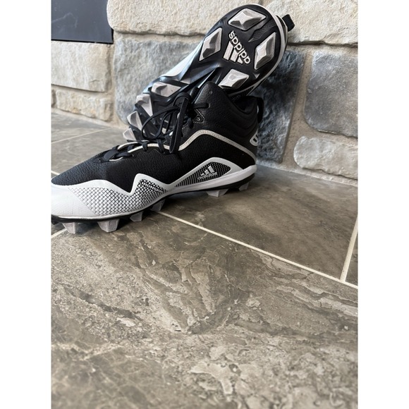 Adidas Icon 6 Bounce Black-White Men's Footwear Baseball Cleats FX2468 Size 13 - Picture 9 of 16
